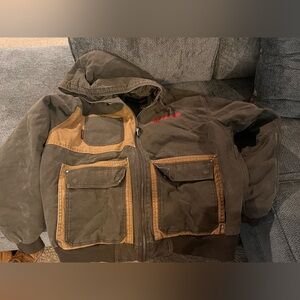 Brown Snap On Coat